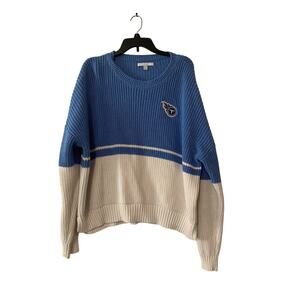 WEAR by Erin Andrews TN Titan's Blue White Women's Sweater XXL